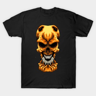 Orange skull T-Shirt